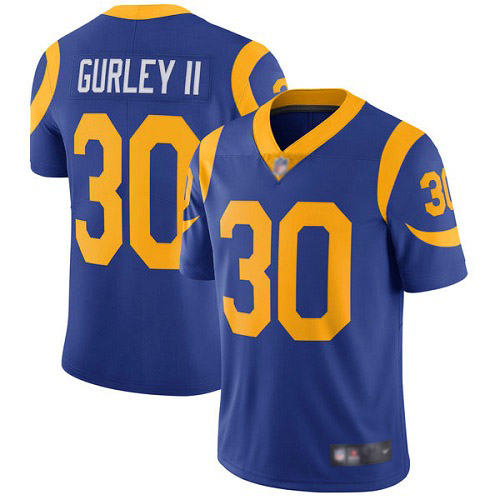 Los Angeles Rams Limited Royal Blue Men Todd Gurley Alternate Jersey NFL Football #30 Vapor Untouchable